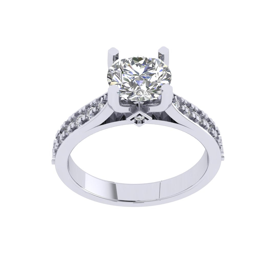 Stellar Harmony White Gold Ring