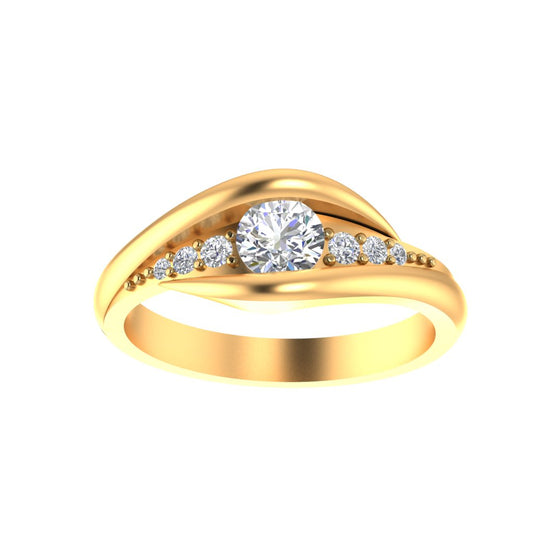 Golden Cascade Ring