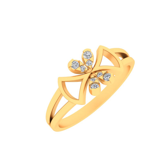 Butterfly Bow Diamond Ring