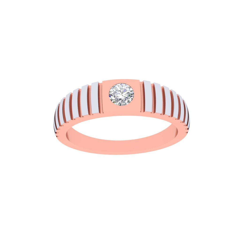 Radiant Groove Diamond Ring