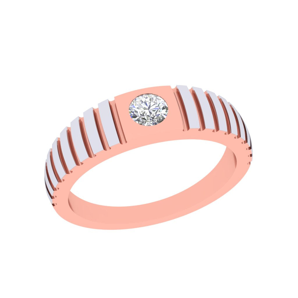 Radiant Groove Diamond Ring